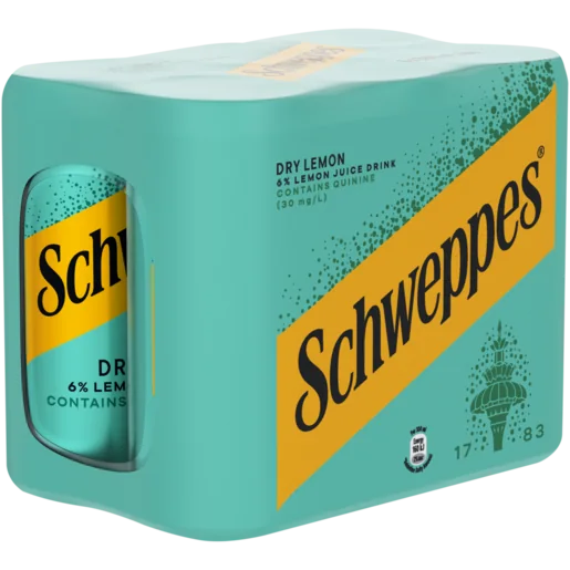 Schweppes Soda Water cans